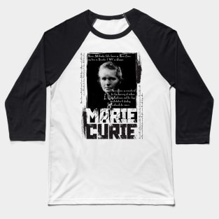 Marie Curie Baseball T-Shirt